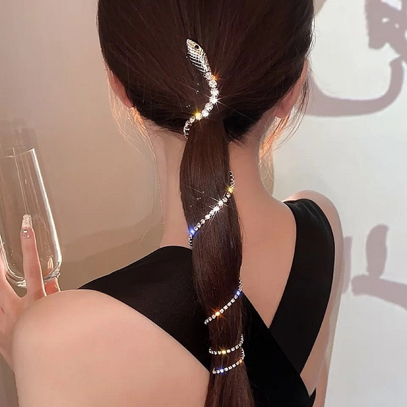Snake Tassel Hair Barrette