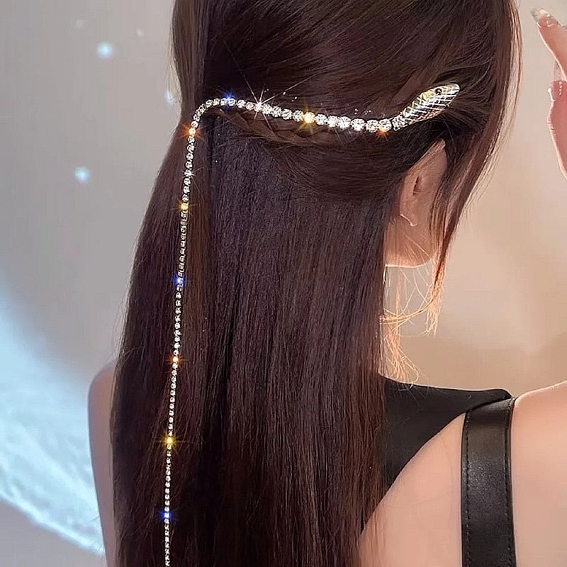 Snake Tassel Hair Barrette