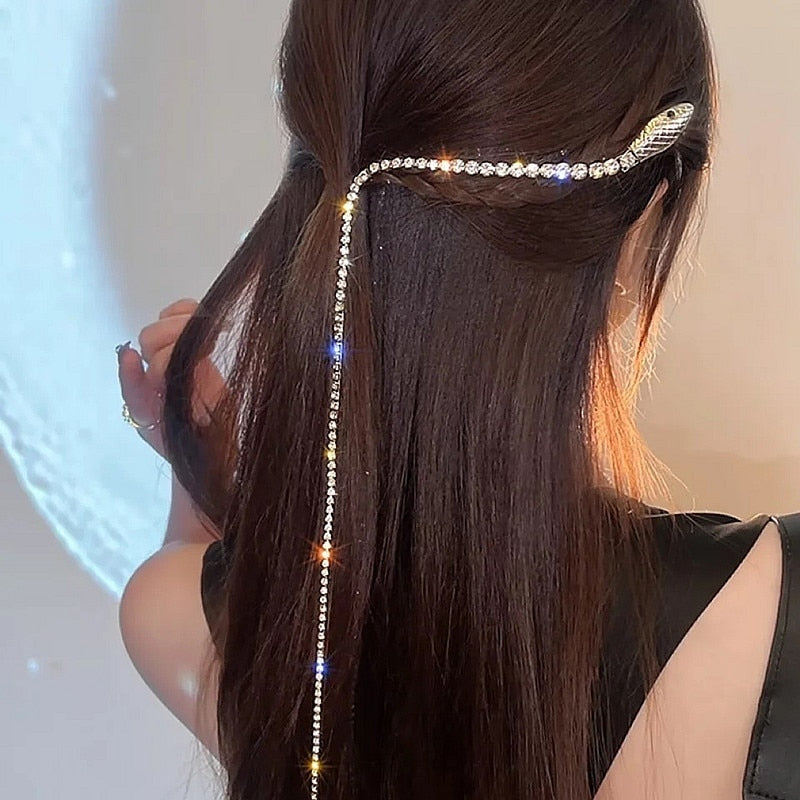 Snake Tassel Hair Barrette