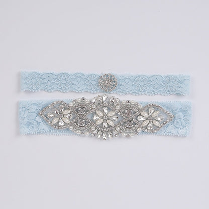 Lace Beaded Garter Set
