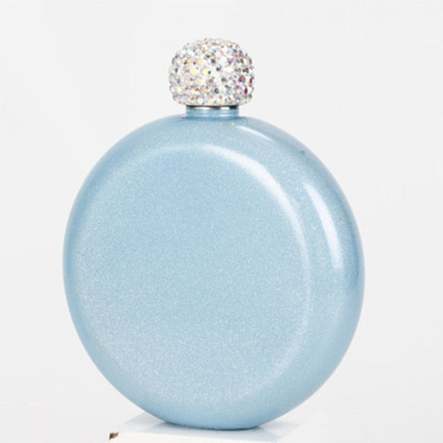Crystal Lid Mini Flask