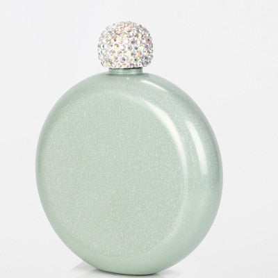Crystal Lid Mini Flask