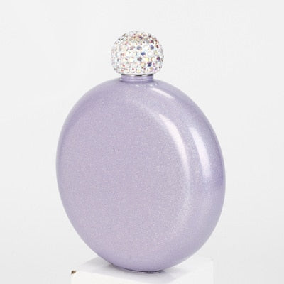 Crystal Lid Mini Flask