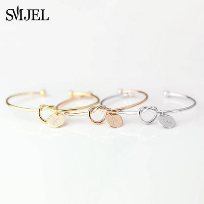 Knot Initial Bracelets