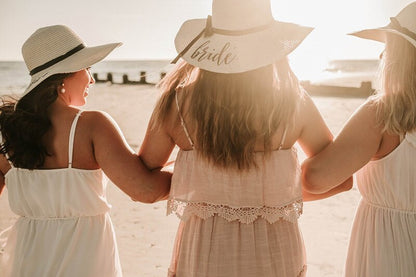 Bride Bridesmaid Maid of Honor Floppy Hats